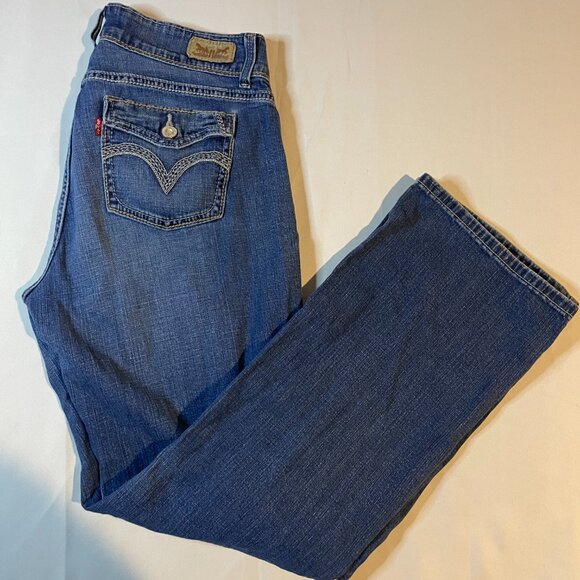 Levi's‎ 529 Curvy Bootcut Jeans Womens 10M Blue Denim Medium Wash Pockets Casual - Picture 5 of 5